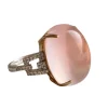 BRANAR PARIS - Importante bague or jaune et blanc, quartz rose