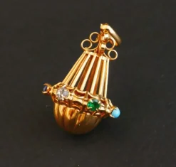 Breloque Pendentif Or et Pierres Fines