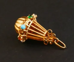 Breloque Pendentif Or et Pierres Fines