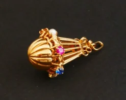 Breloque Pendentif Or et Pierres Fines