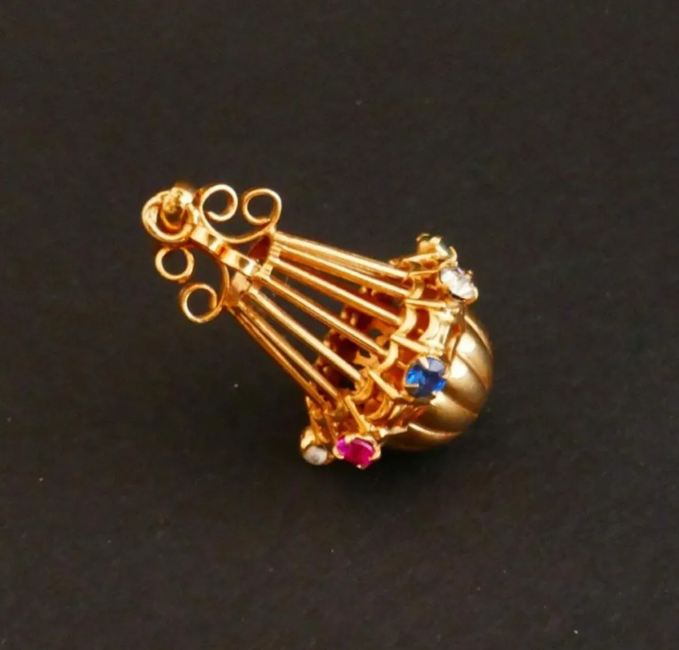 Breloque Pendentif Or et Pierres Fines
