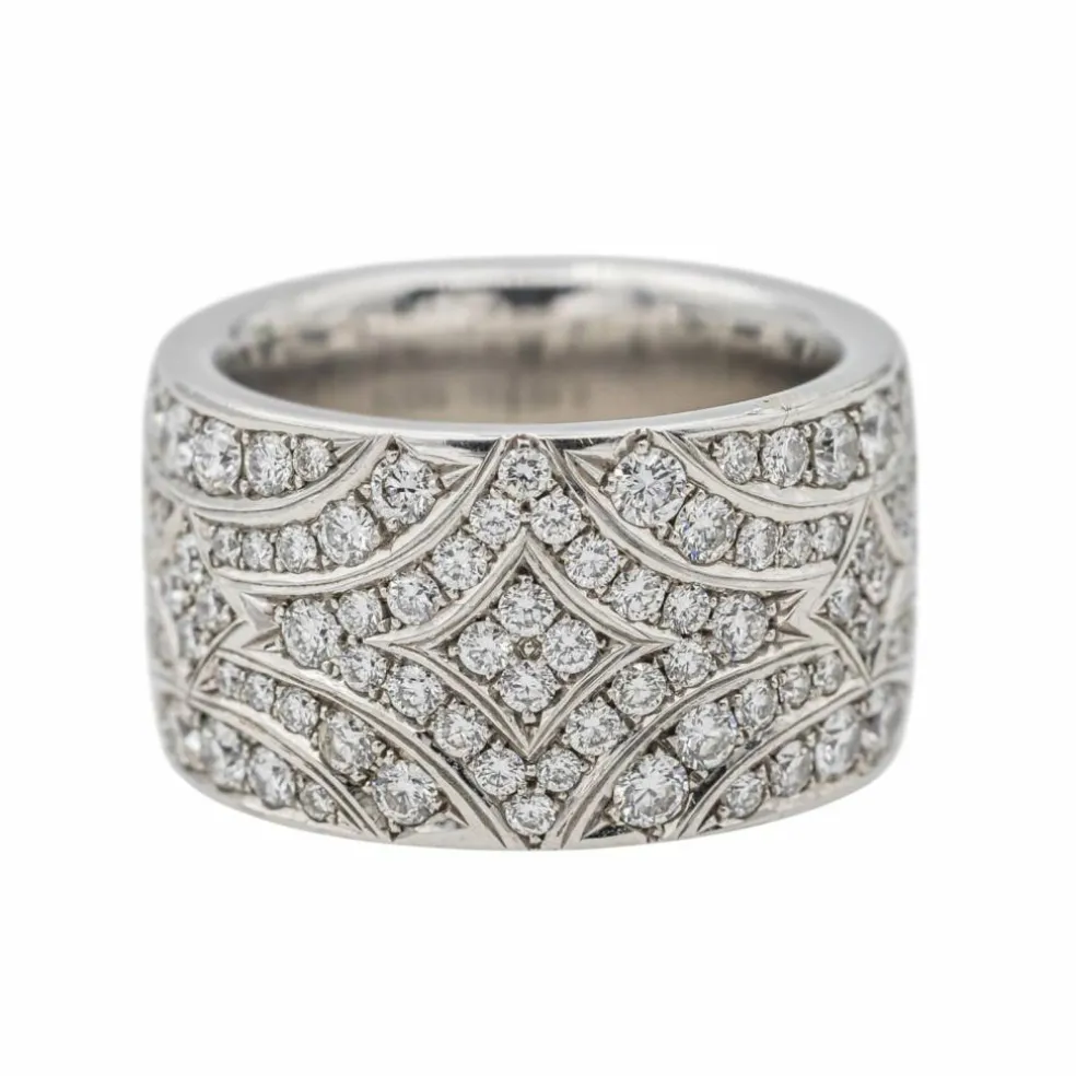 Briony Raymond Bague Cocktail Platine Diamant