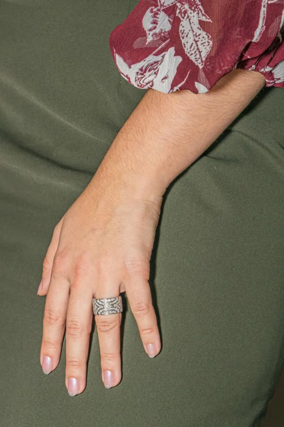 Briony Raymond Bague Cocktail Platine Diamant