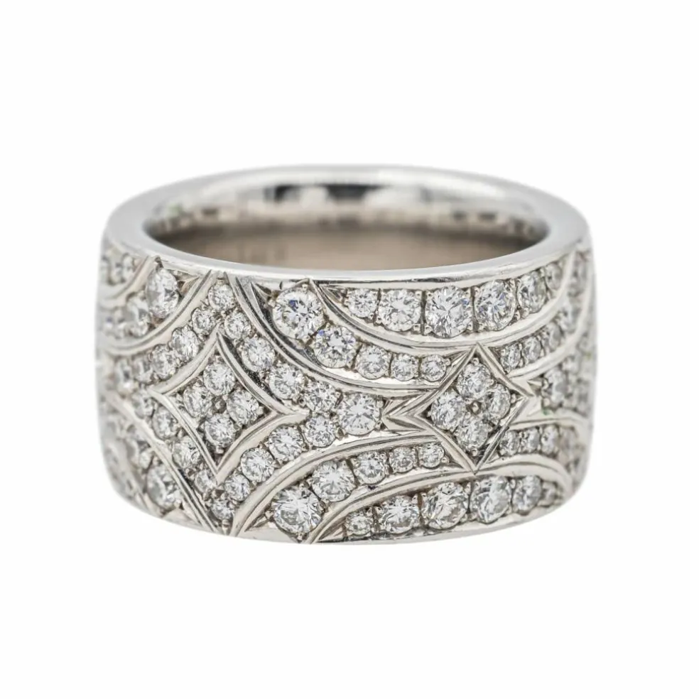 Briony Raymond Bague Cocktail Platine Diamant