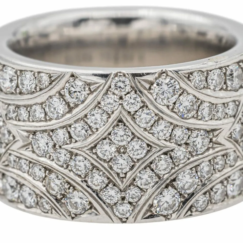 Briony Raymond Bague Cocktail Platine Diamant