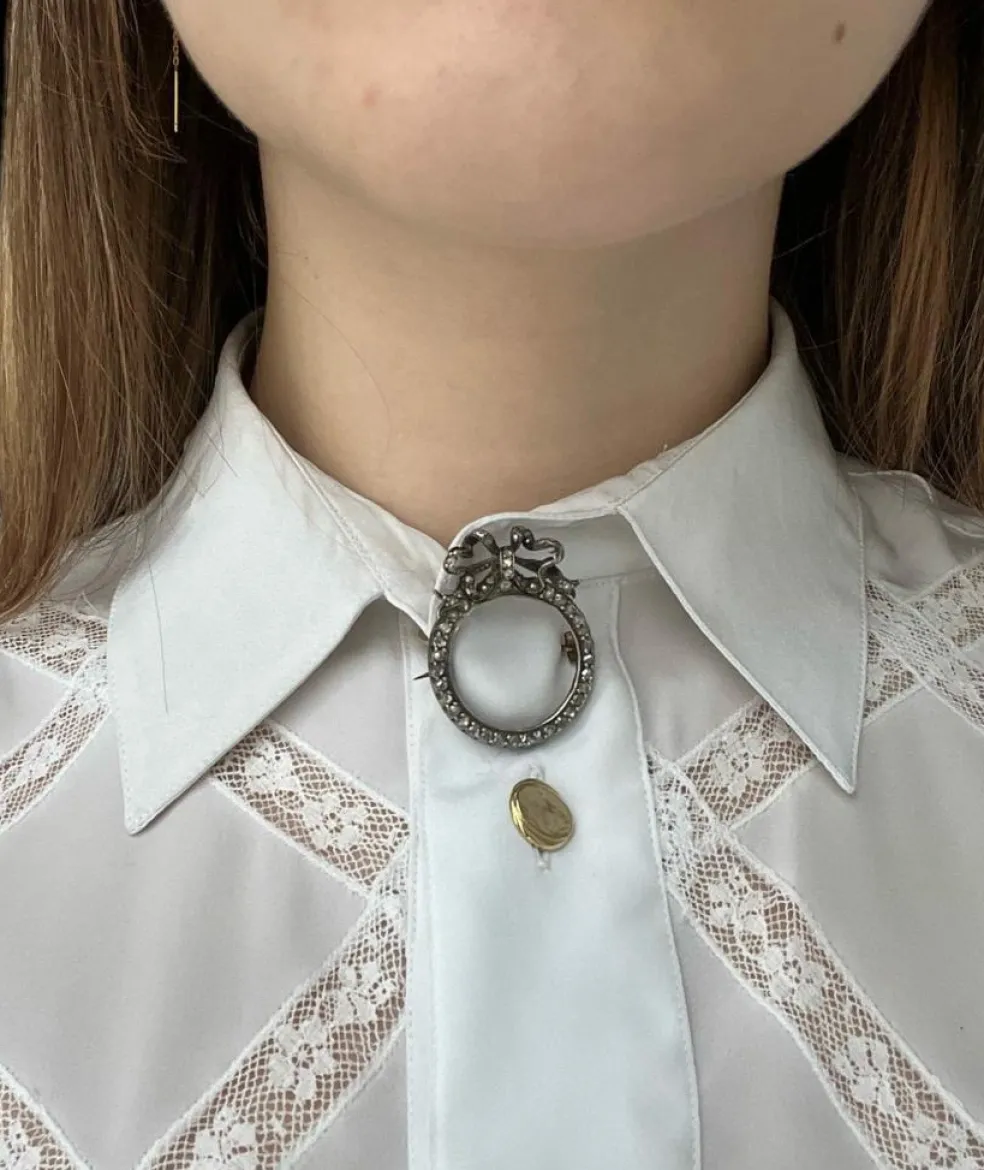 Broche à cadre victorien, vers 1830
