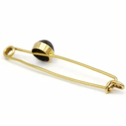 Broche - Or et Œil de Tigre