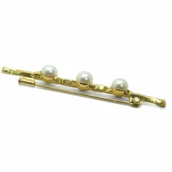 Broche - Or jaune et perles de culture - De Saedeleer