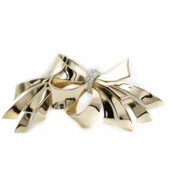 Broche - Or, Platine & Diamants