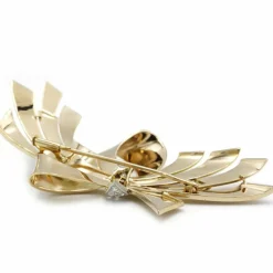 Broche - Or, Platine & Diamants