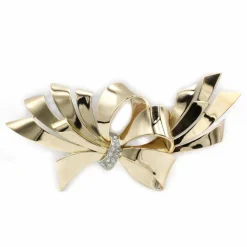 Broche - Or, Platine & Diamants