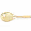 Broche / Pendentif Raquette de tennis Perles Or jaune