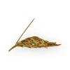 Broche aile or jaune et diamants