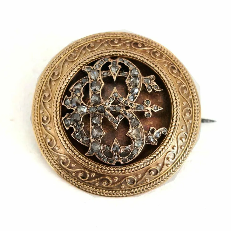Broche ancienne « Belle Elégante »
