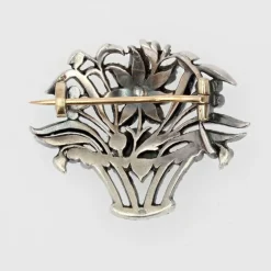 Broche ancienne bouquet de diamants