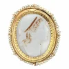 Broche ancienne Camée entourée de perles fines