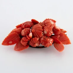 Broche Ancienne Corail