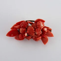 Broche Ancienne Corail