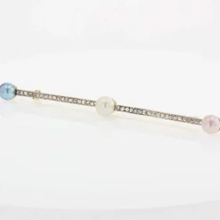Broche ancienne diamants perles fines