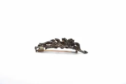 Broche ancienne 19e siècle perles fines et diamants