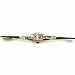 Broche ancienne en or et diamants