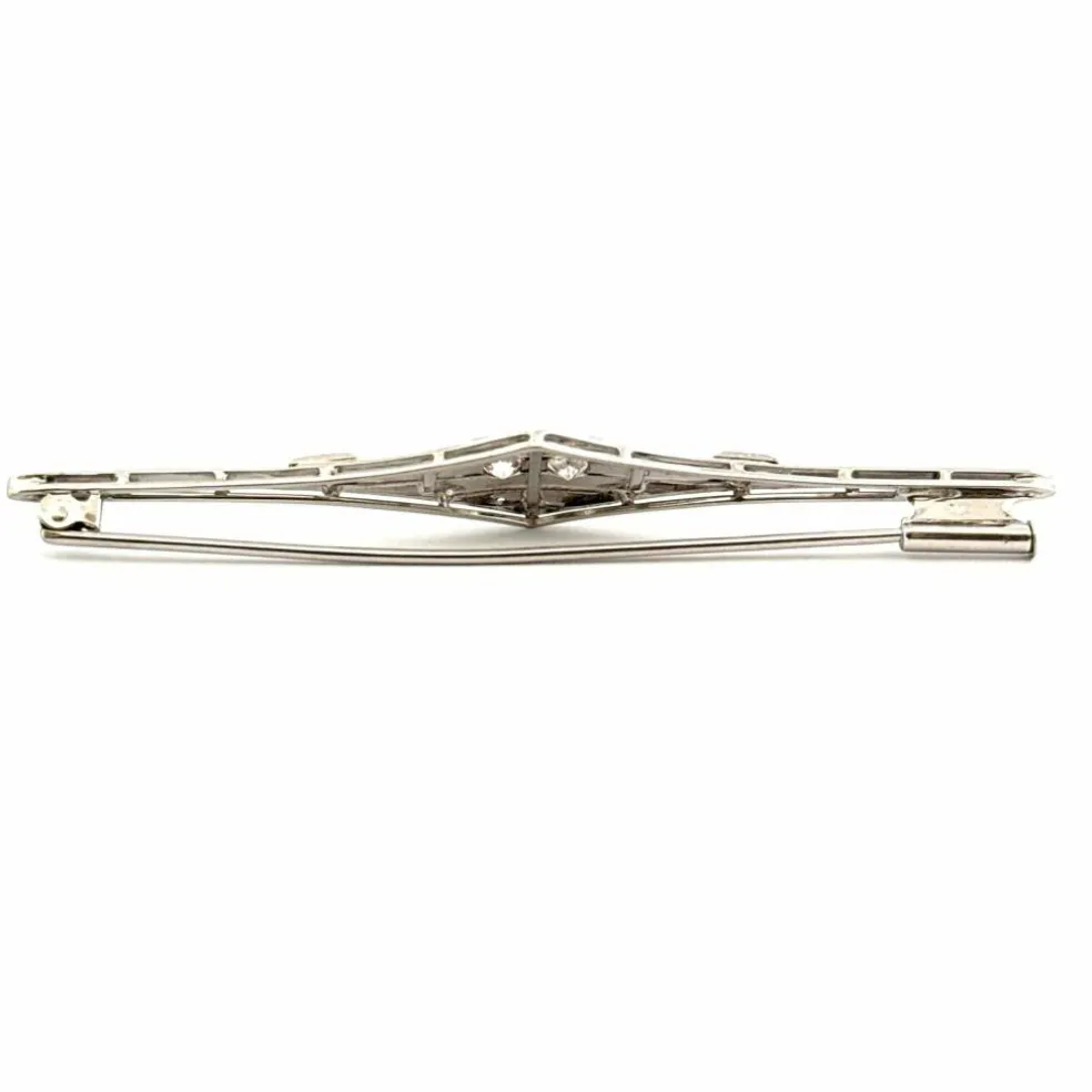 Broche ancienne en or et diamants