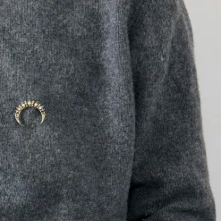 Broche ancienne Lune or et opales