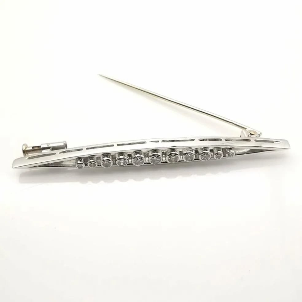 Broche ancienne or et diamants