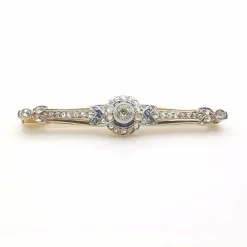 Broche ancienne Or jaune Diamants