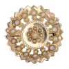 Broche ancienne or rose et perles fines