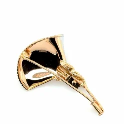Broche Ancienne or rose et platine rubis et diamants