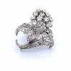 BROCHE ANTIQUE en OR blanc 18 KT