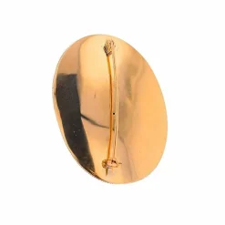 Broche argent et or jaune