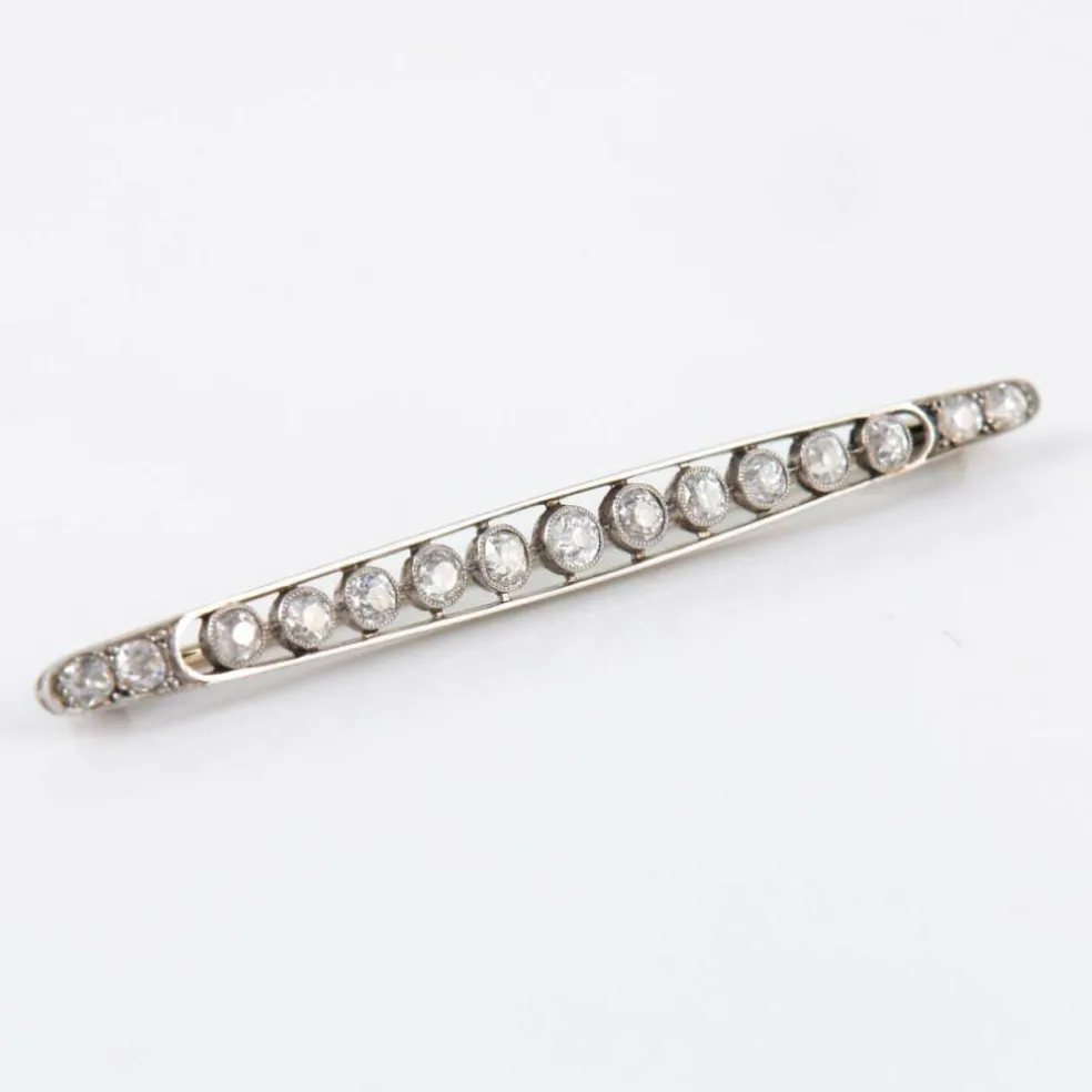 Broche Art Déco 15 Diamants