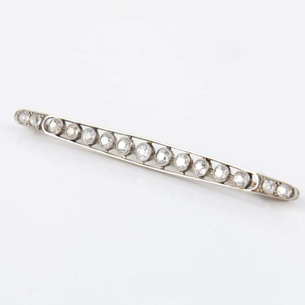 Broche Art Déco 15 Diamants