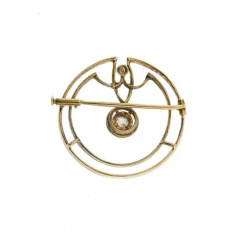 Broche Art Déco avec Diamants
