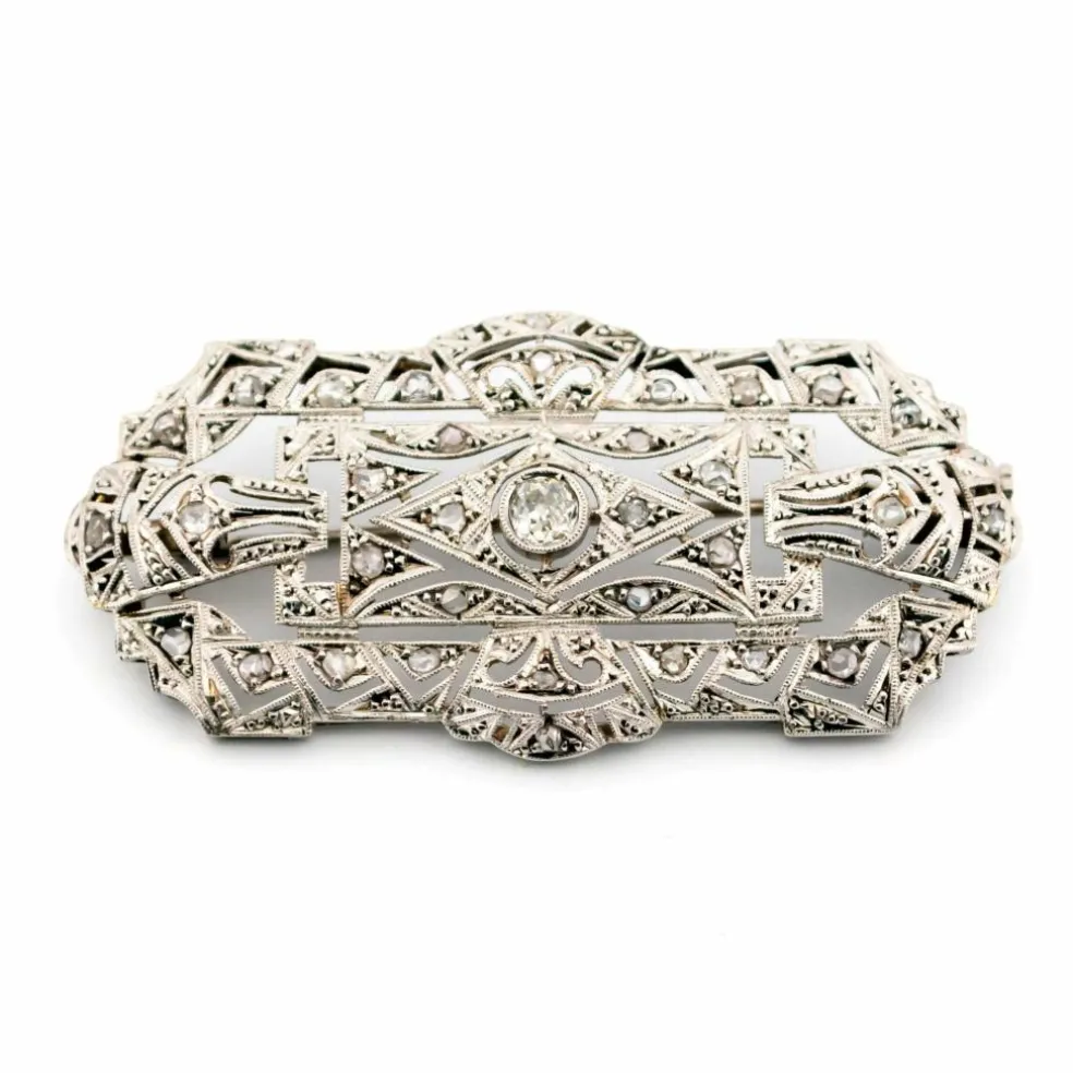 Broche Art Déco Diamant
