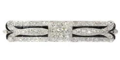 Broche Art Déco diamants