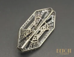 Broche Art Déco diamants