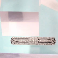 Broche Art Déco diamants