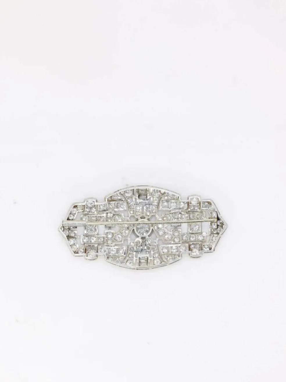 Broche Art Déco diamants 7 ct