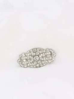 Broche Art Déco diamants 7 ct