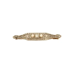 Broche Art Déco Diamants Perles