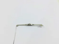 Broche Art Déco Or Blanc Diamants Saphirs