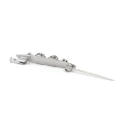 Broche Art déco Or blanc Diamant