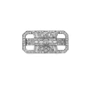 Broche Art déco or gris et diamants
