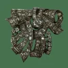BROCHE ART DECO PLATINE OR DIAMANTS