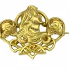 Broche Art Nouveau en or jaune 18 carats et diamants