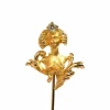 Broche Art Nouveau en or jaune 18 carats et diamant