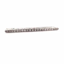Broche Art-déco Platine & diamants